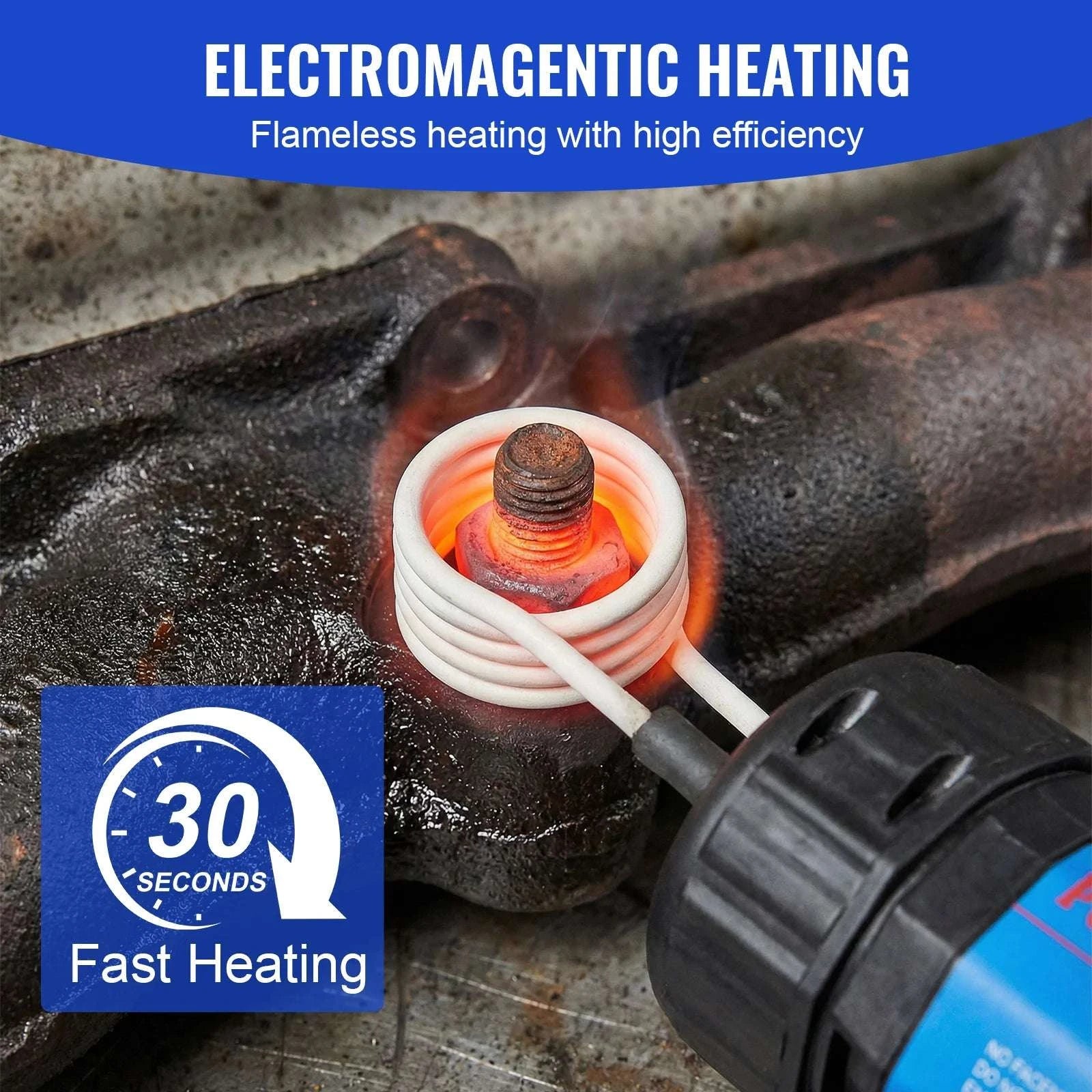 1400W Magnetic Induction Heater Kit for Rusted Bolt Removal-1400W / United States