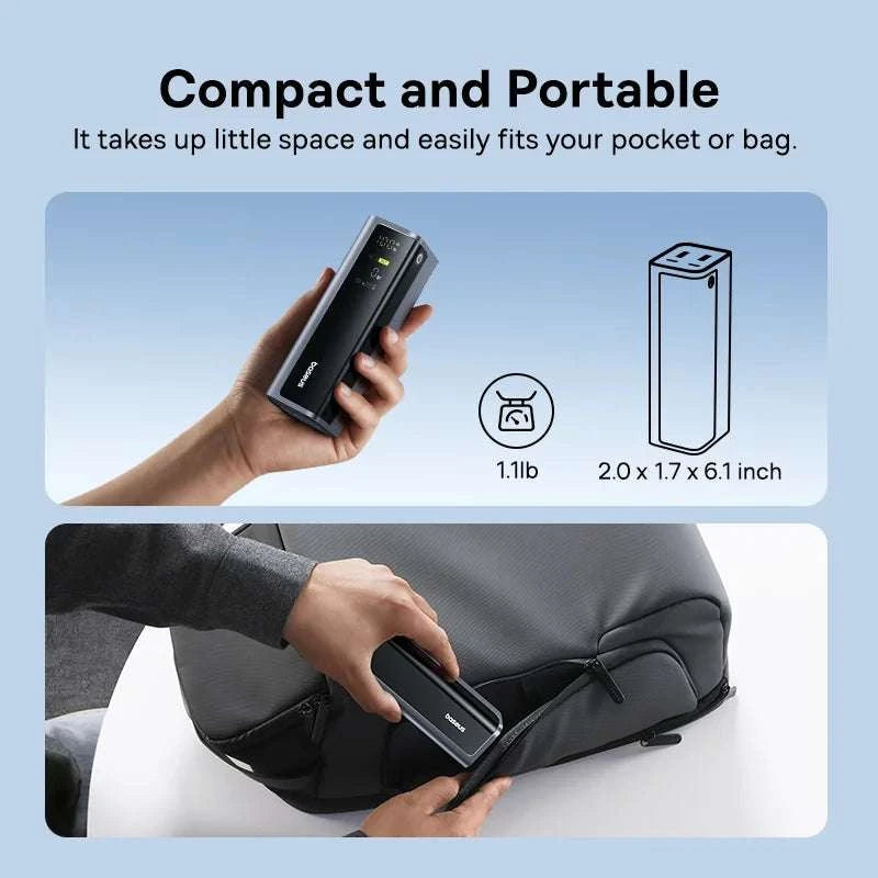 145W Fast Charging Power Bank 20800mAh for Laptops & Phones-145W GR11 Titanium / 20000mAh / Saudi Arabia