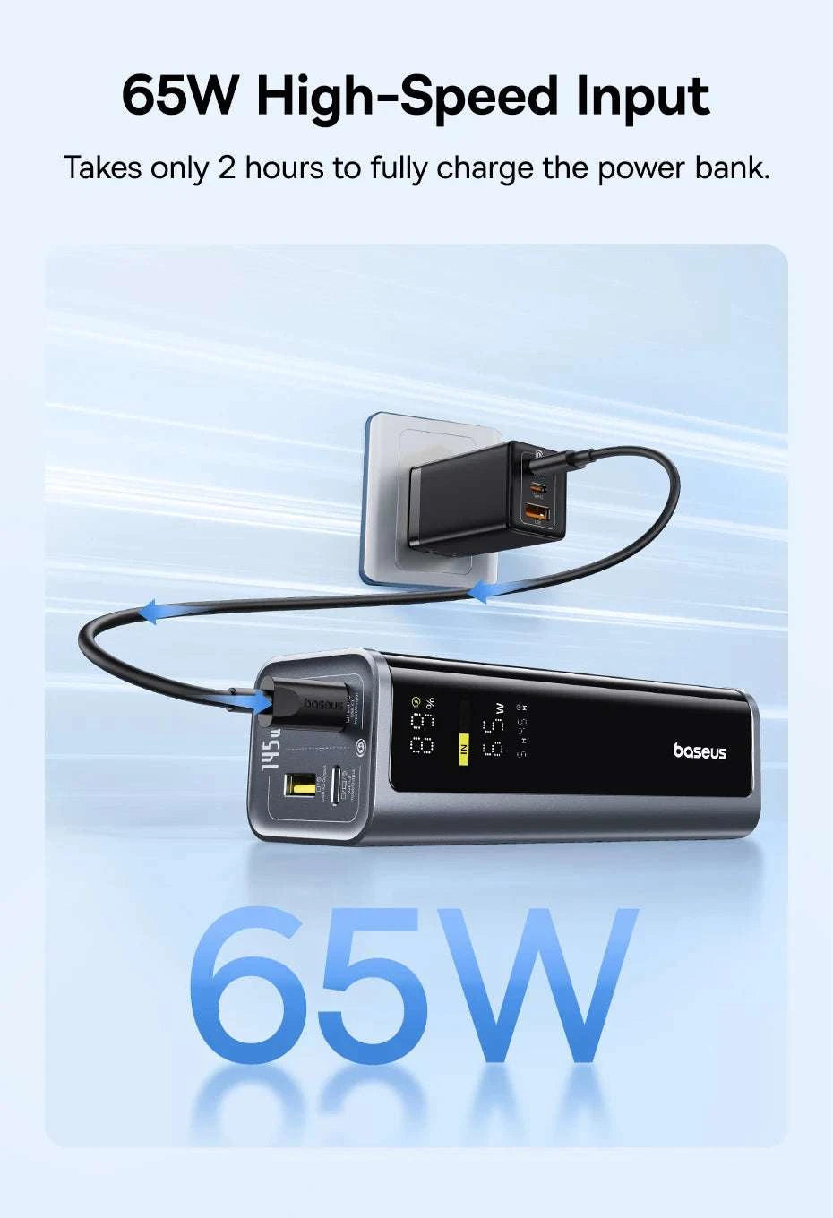 145W Fast Charging Power Bank 20800mAh for Laptops & Phones-145W GR11 Titanium / 20000mAh / Saudi Arabia