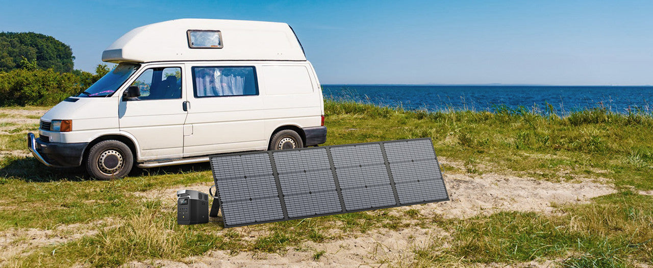 220W Foldable Solar Panel 20V Charger for Camping and RV
