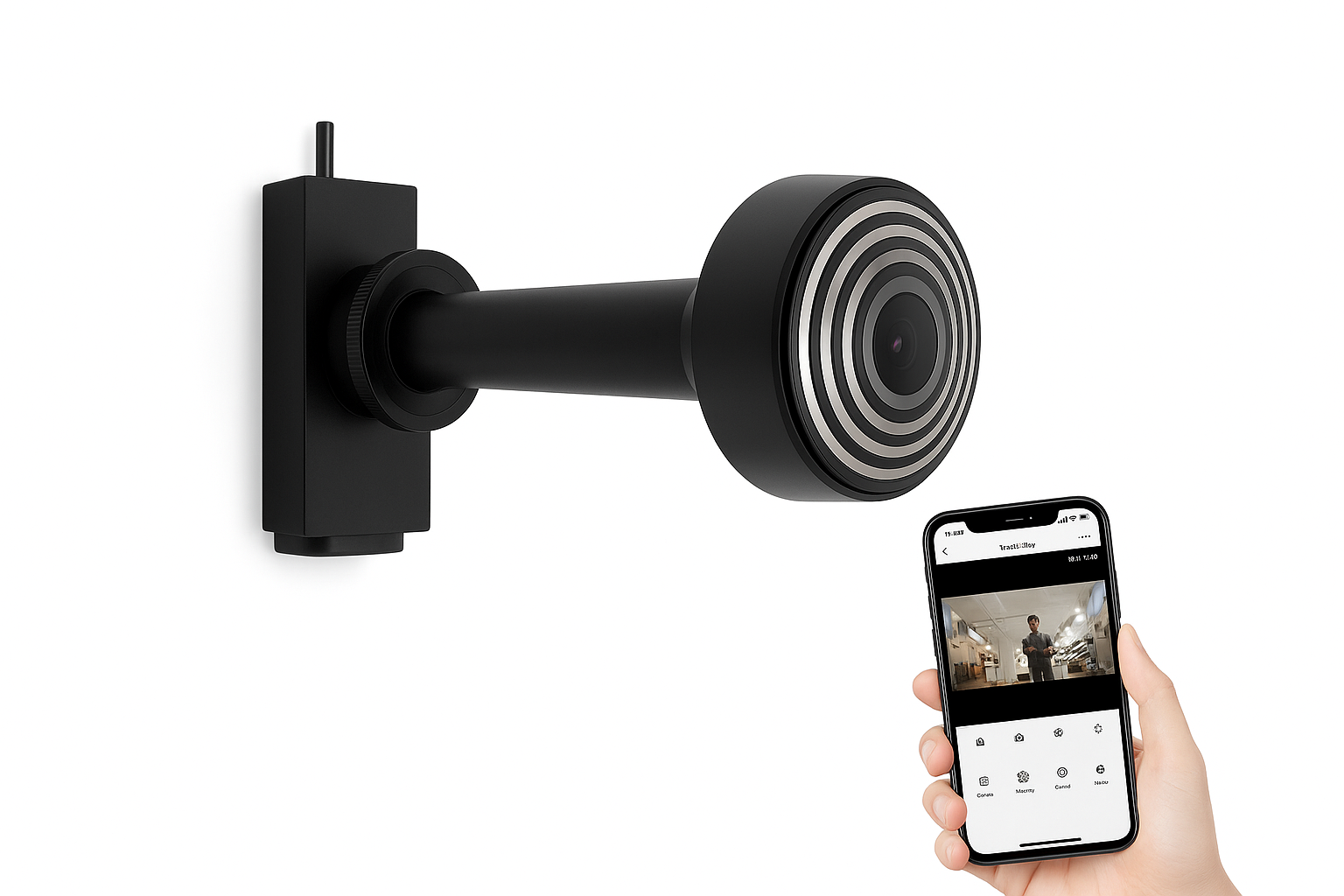 14 mm dørspion WiFi-kamera 3 MP bevægelsesdetektion kigger