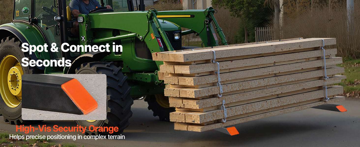1500 lb 3-Point Hitch Pallet Forks 50in for CAT 1 Tractors-50in 1500lbs / United States