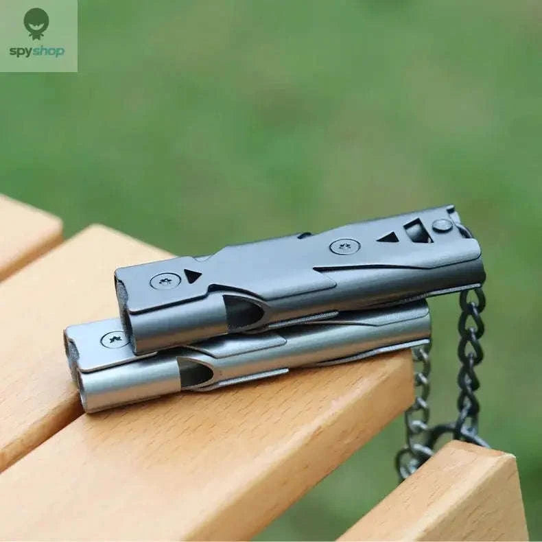 150dB Survival Whistle – Ultra‑Loud Emergency Signal with Durable Metal Build-black