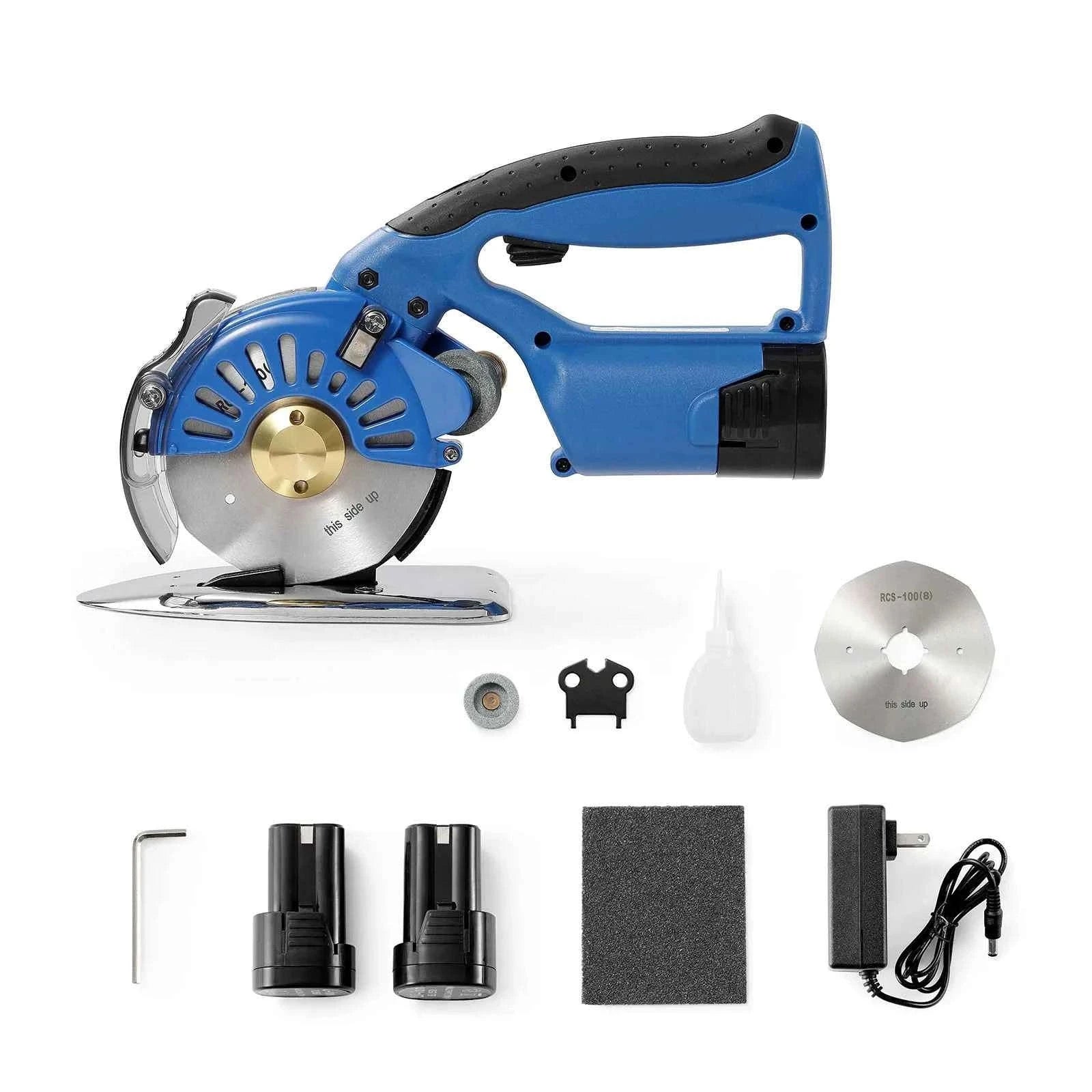 150W Cordless Electric Fabric Cutter, 5-Speed Rotary Cutting Machine-150W 5 Speeds / United States