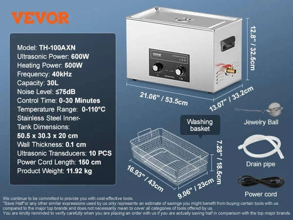 15L 30L Ultrasonic Cleaner with Heater and Timer-15L / Poland