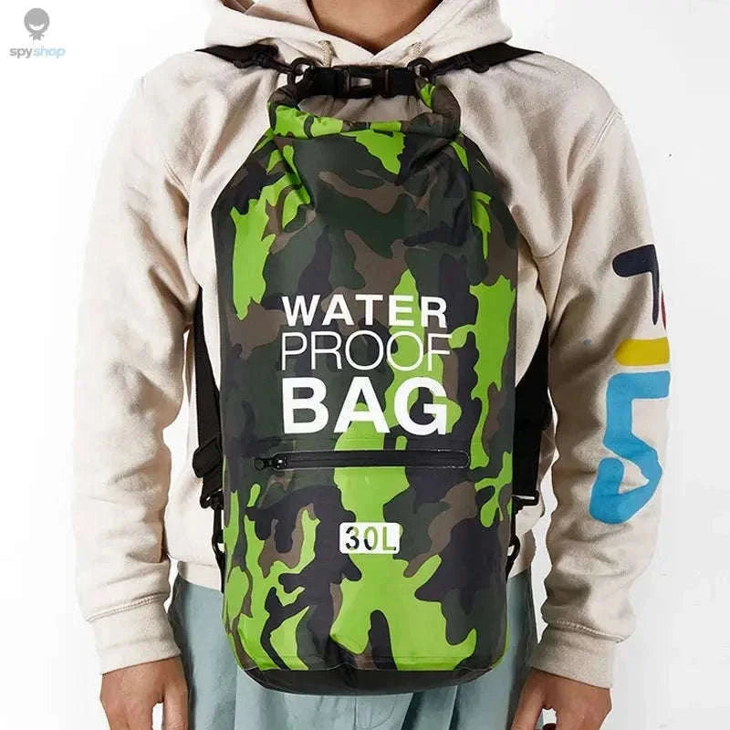 15L & 30L Waterproof Dry Bag Backpack for Outdoor Trips-30L Dark Blue