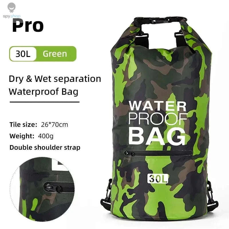 15L & 30L Waterproof Dry Bag Backpack for Outdoor Trips-30L Dark Blue