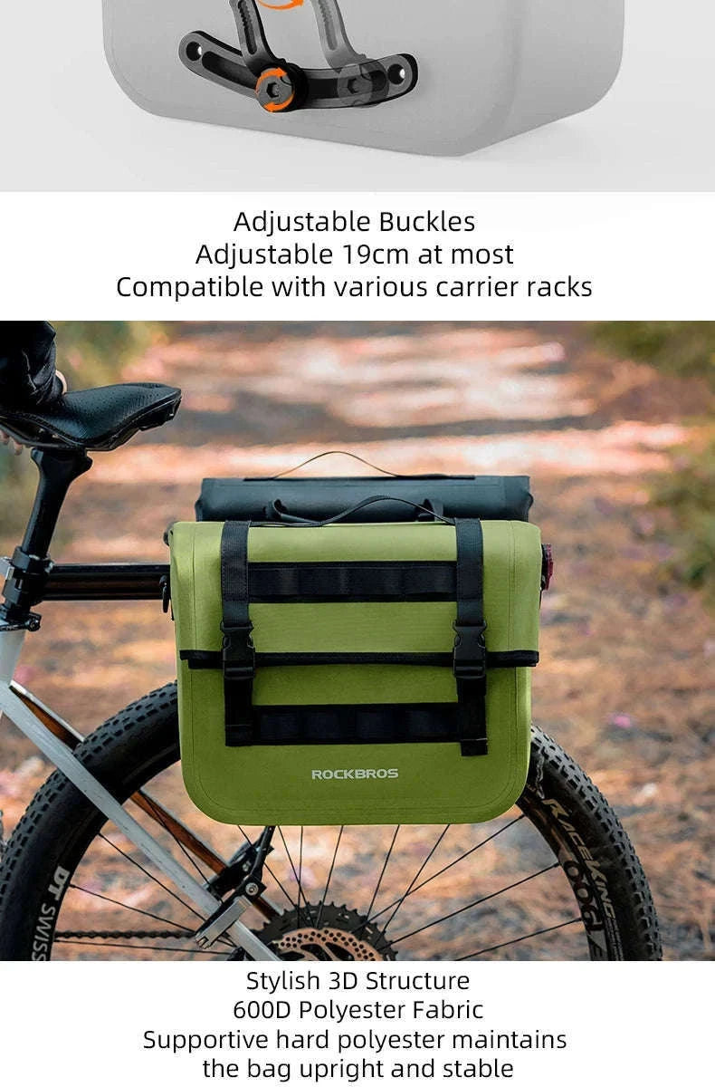 15L Bicycle Front & Fork Waterproof Bag Saddle Storage Pack-3014009103 / 15L