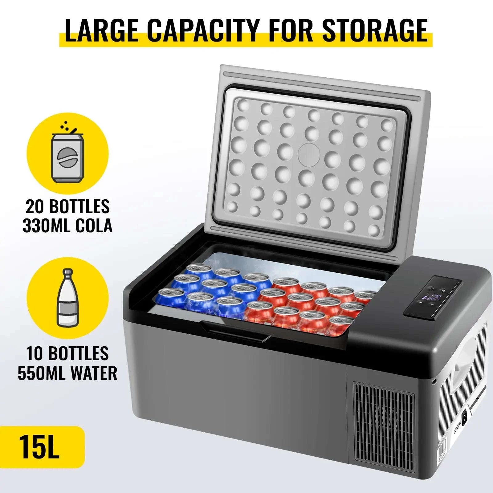 15L Portable Car Fridge Freezer -20℃ to 10℃ 12/24V & AC-15L / CZECH REPUBLIC