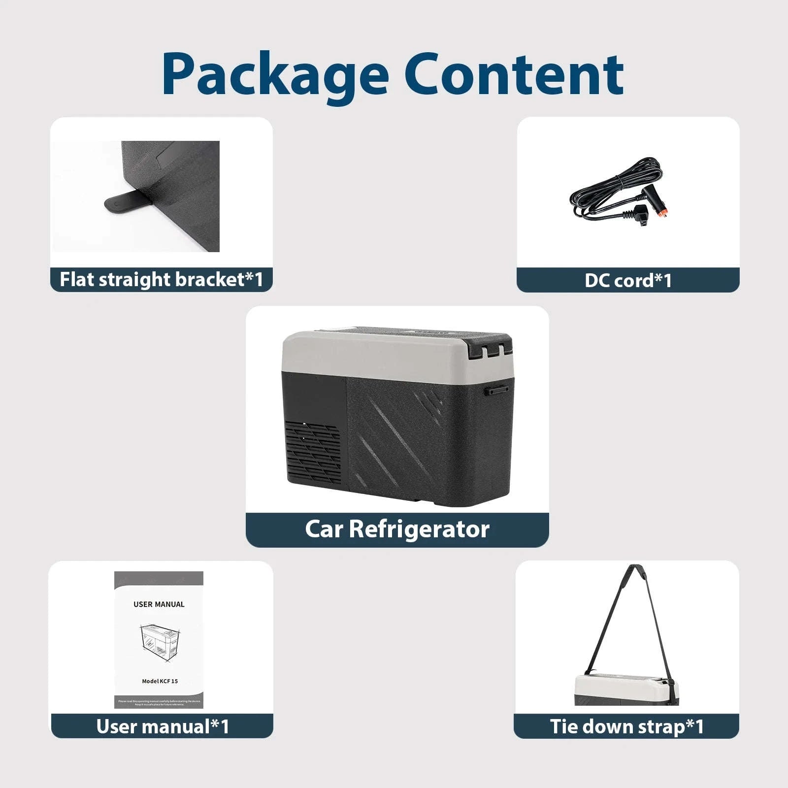 15L Portable Compressor Cool Box 12/24V DC-black / United States