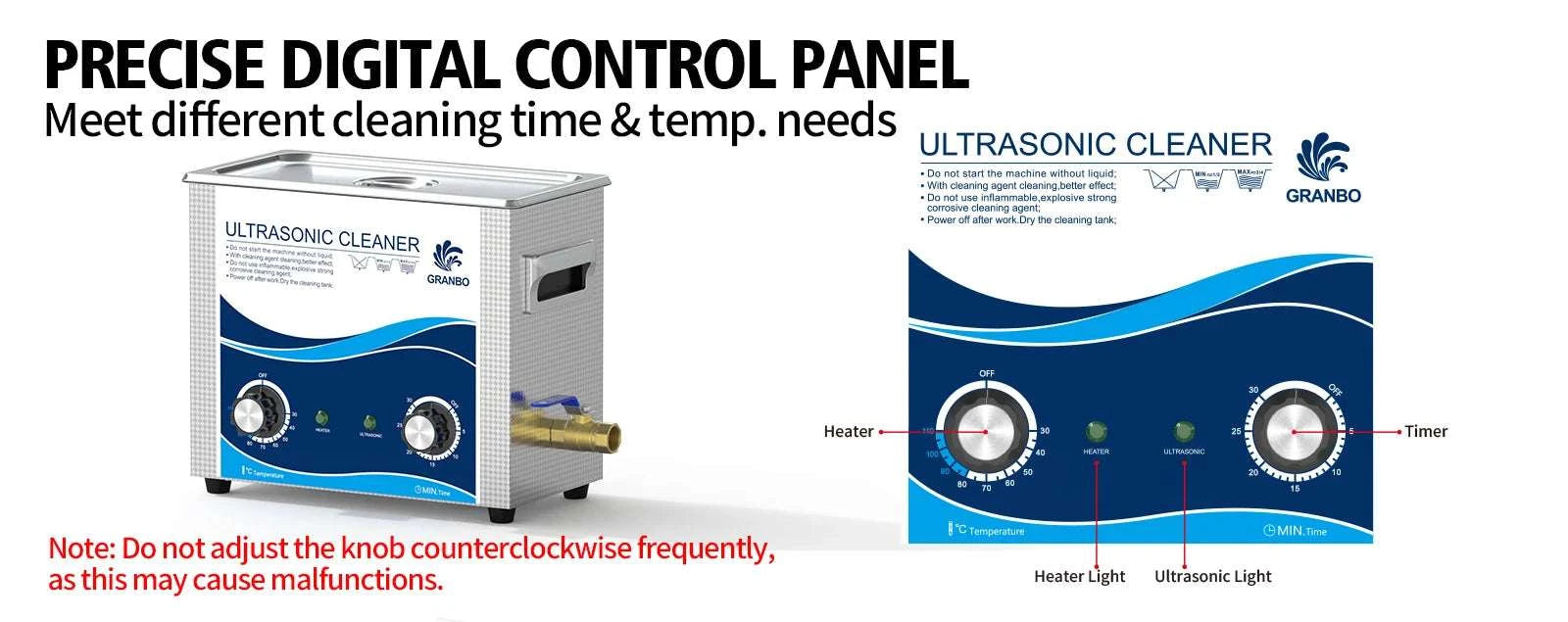 15L Ultrasonic Cleaner 40KHz 360–540W for Precision Parts Cleaning-15L 540W / AU / China Mainland