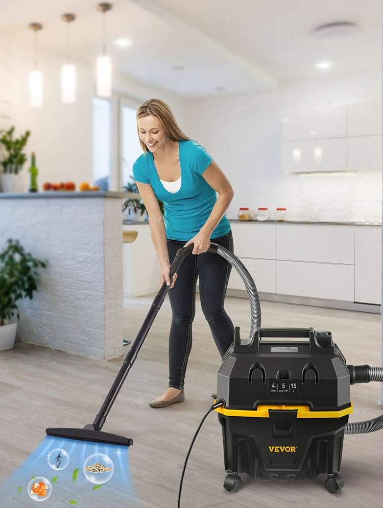 15L Wet Dry Vacuum Cleaner 1200W with Strong Suction & Blower-1200W 15L / GERMANY