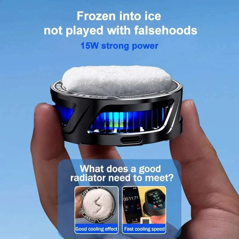 15W Magnetic Back-Clip Ice Cooling Radiator SL25-SL25-Black