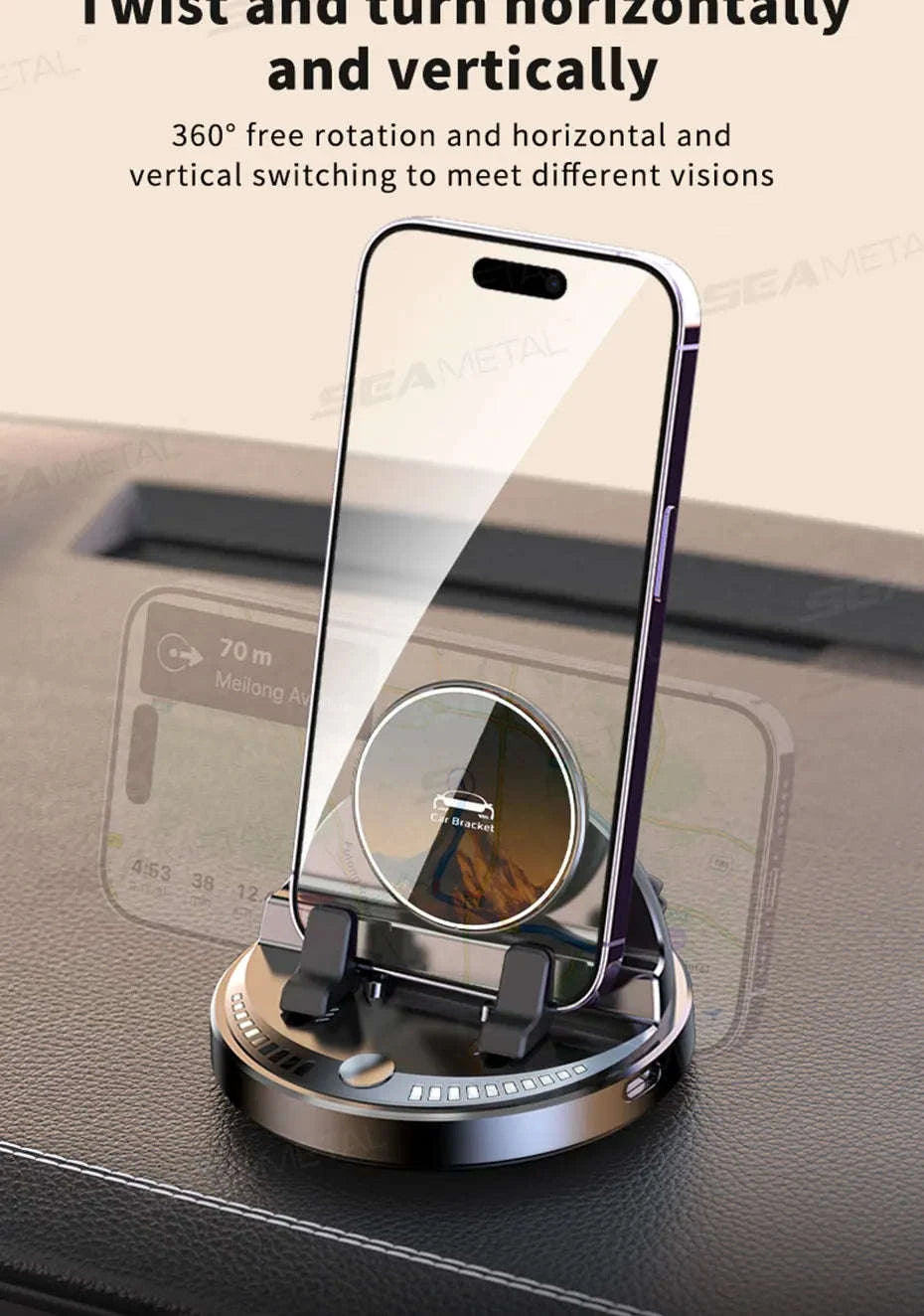 15W Wireless Charging Car Phone Mount-1pc