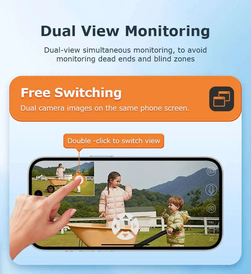 15X Zoom Solar 4G PTZ Security Camera 12MP Three-Lens 360 View-4MP 4G 128GB No ZOOM / China Mainland