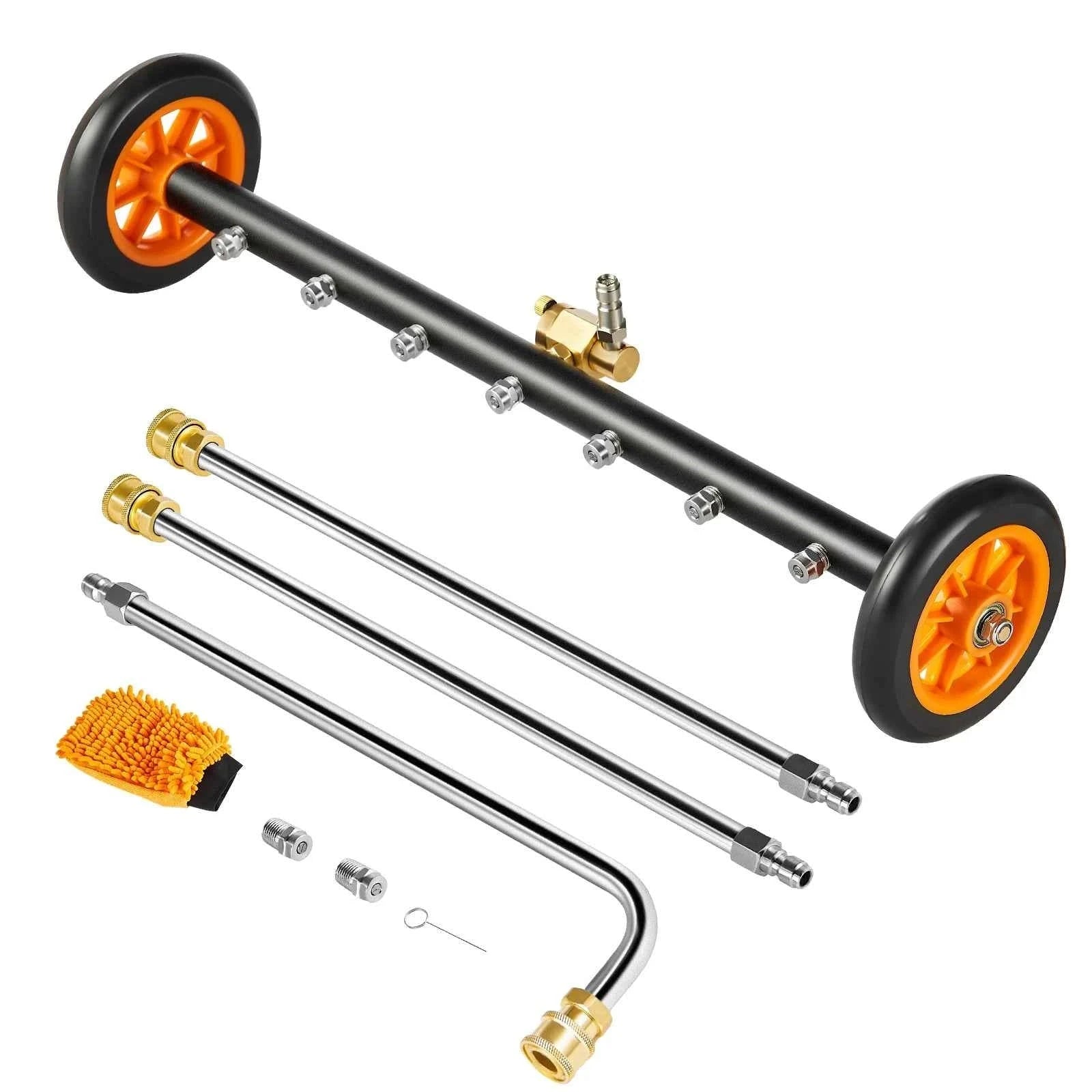 16/24 Inch Pressure Washer Undercarriage Cleaner for Driveway-16in / Poland / Manual