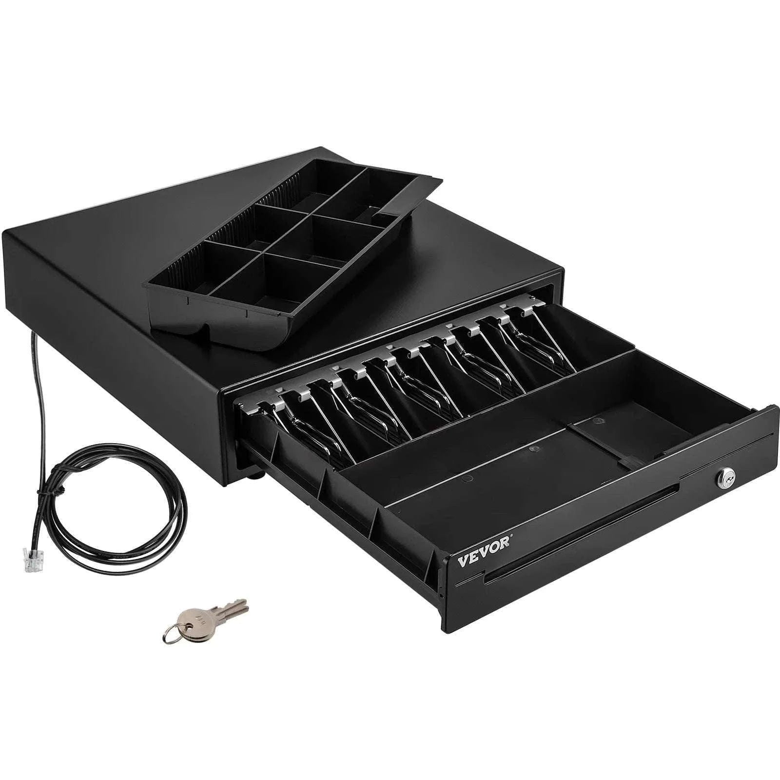 16" Cash Register Drawer for POS with Lock & Coin Tray-5 Bill 8 Coin / CZECH REPUBLIC