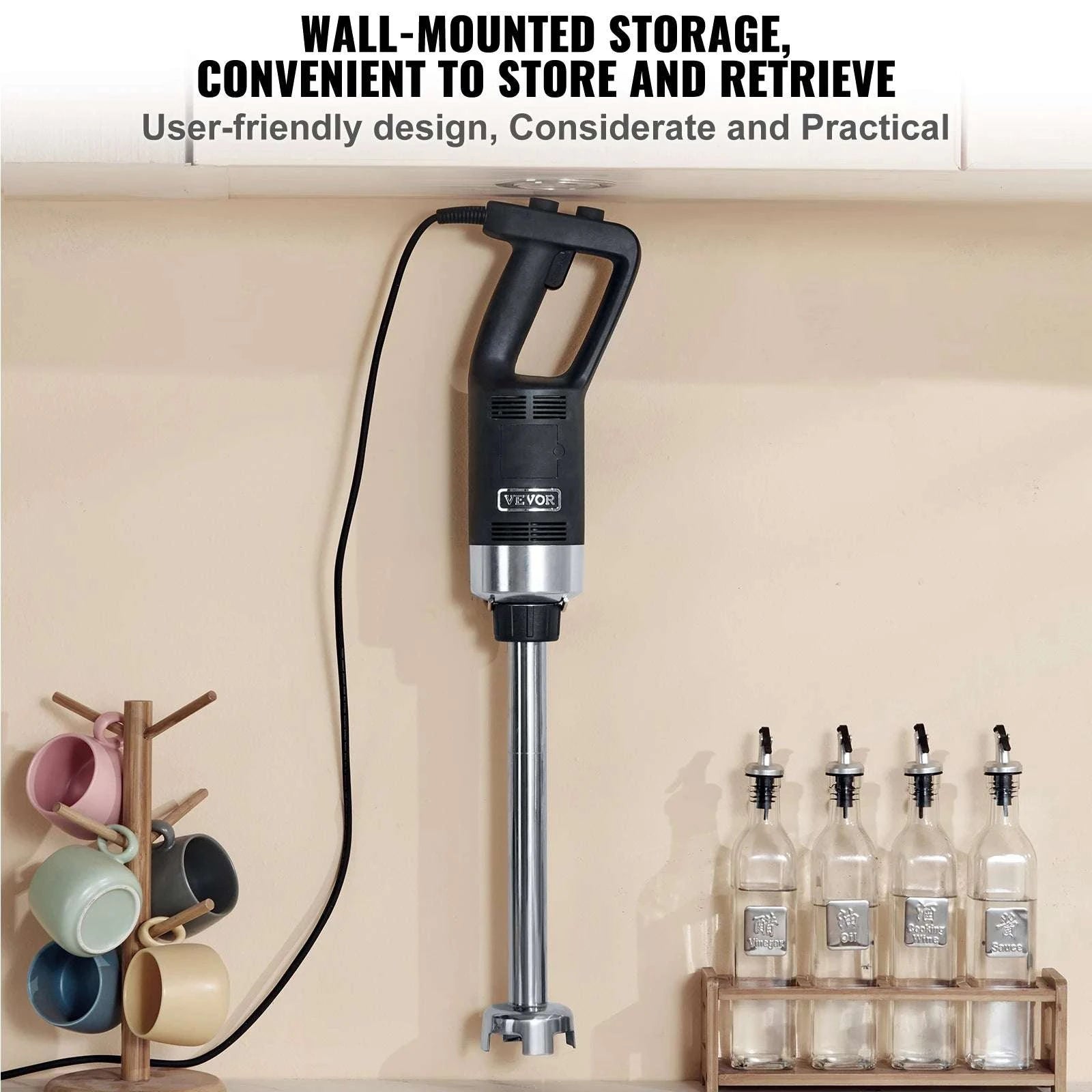 16" Commercial Immersion Blender 750W Heavy Duty Hand Mixer-750w16in / United States