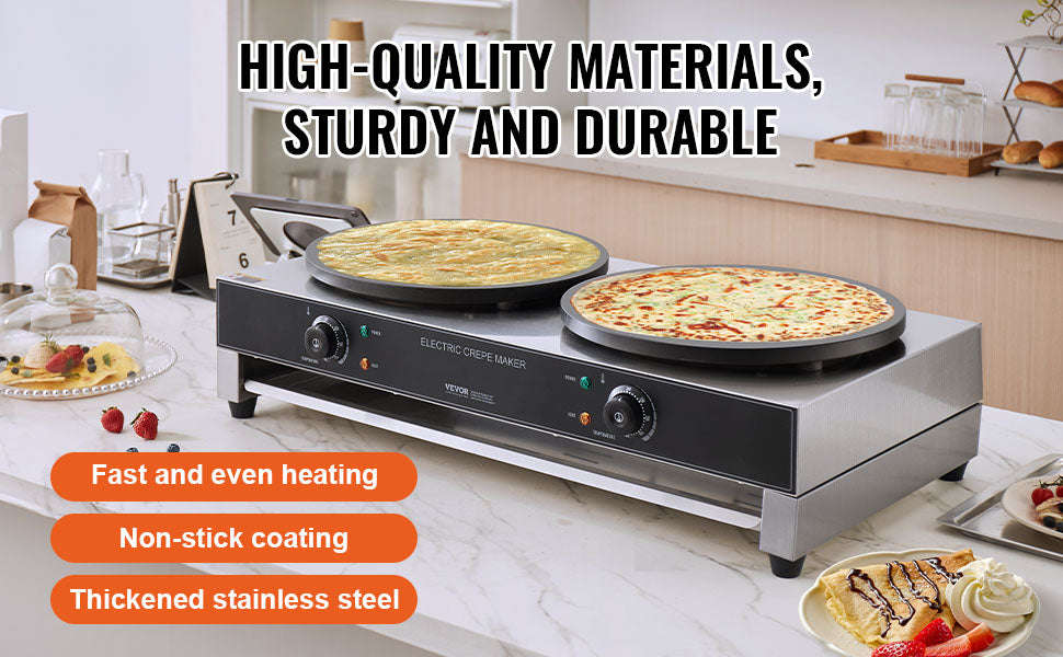 16-Inch Electric Double Head Crepe Maker-United States