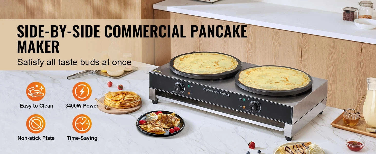 16-Inch Electric Double Head Crepe Maker-United States