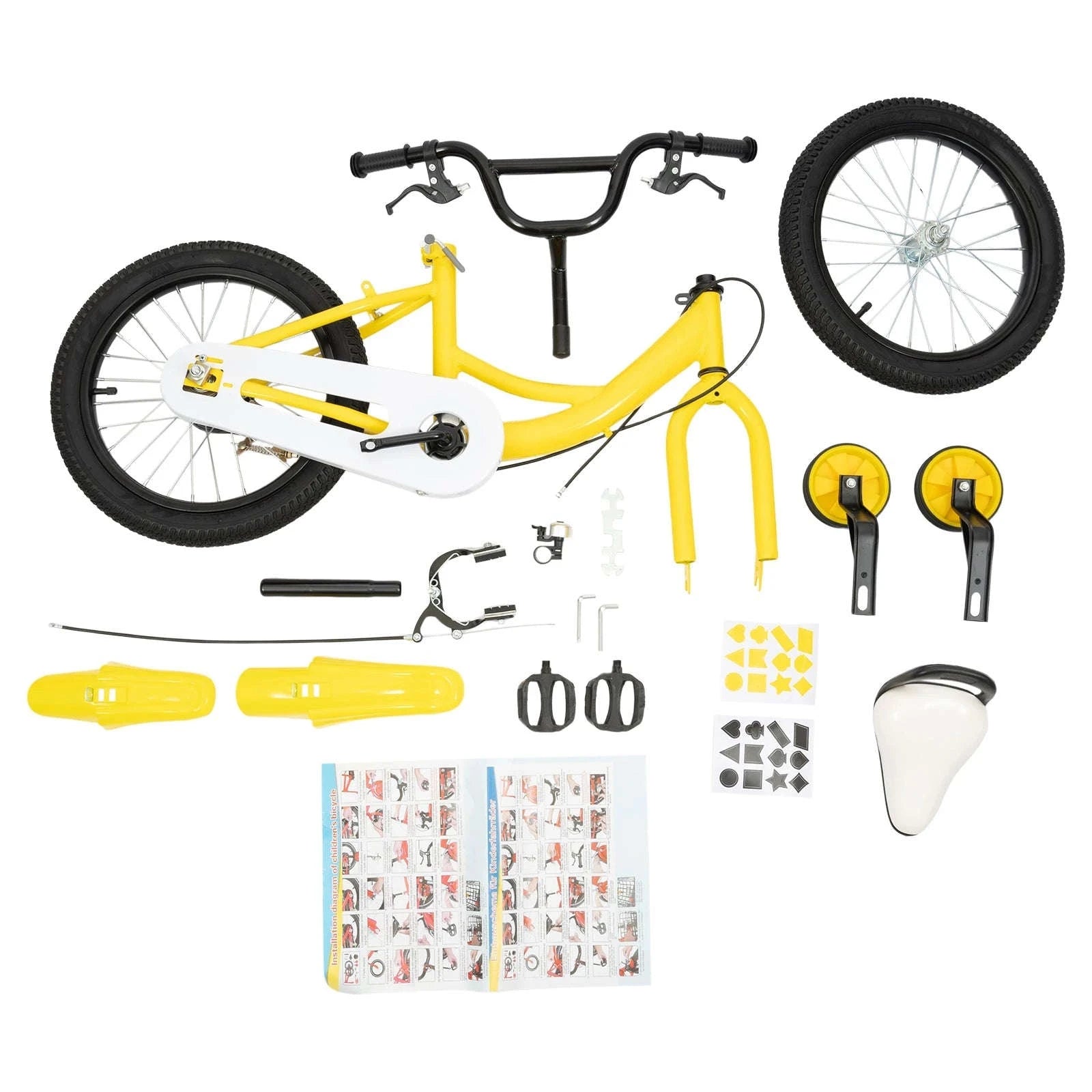 16-Inch Kids Bike Adjustable Height with Dual Brakes-Pink / GERMANY