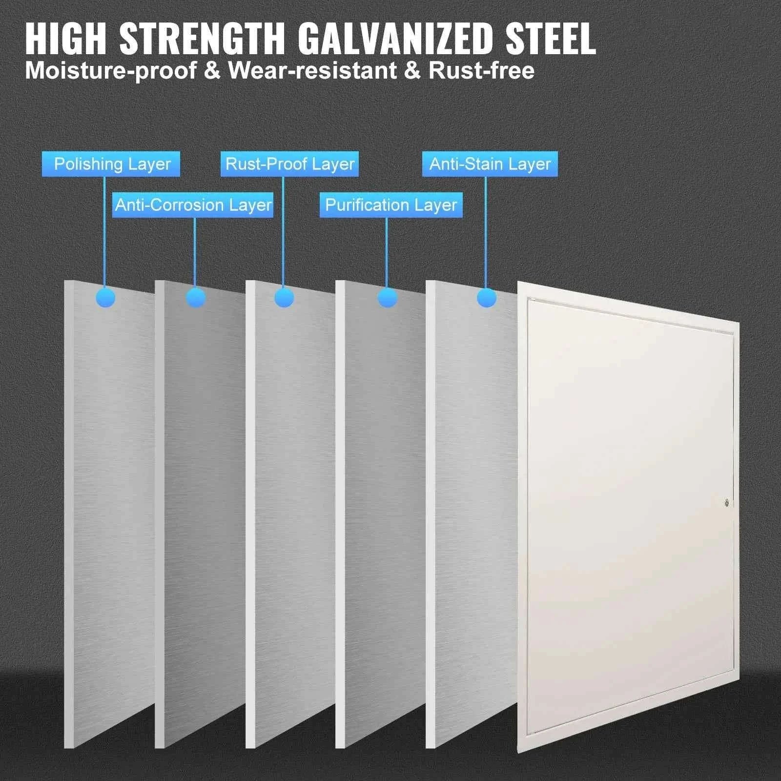 16 Inch White Access Panel for Drywall Wall and Ceiling Service Door-16 x 16 inch / United States