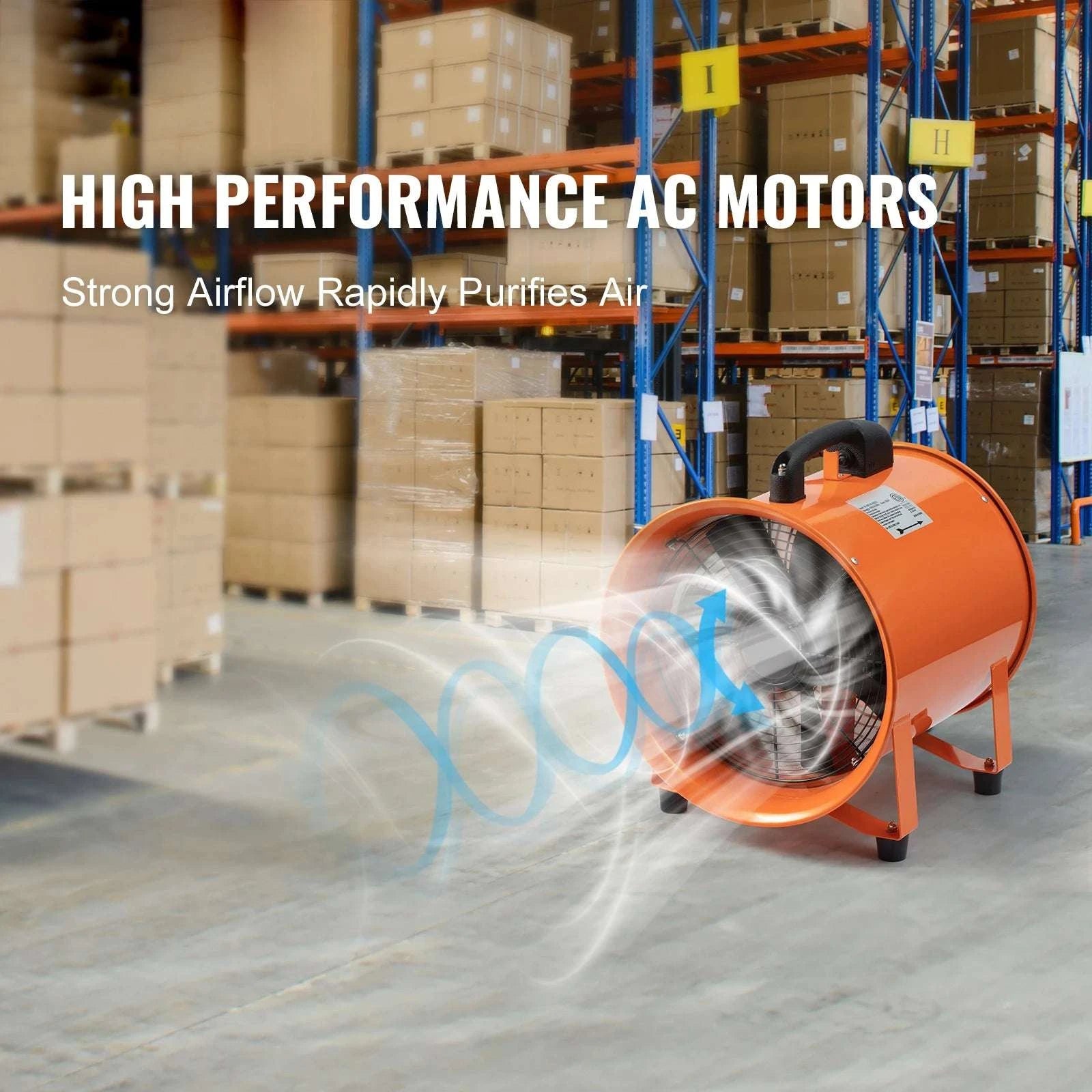16" Industrial Ventilation Blower Fan with 33ft Duct Hose 5175CFM-United States
