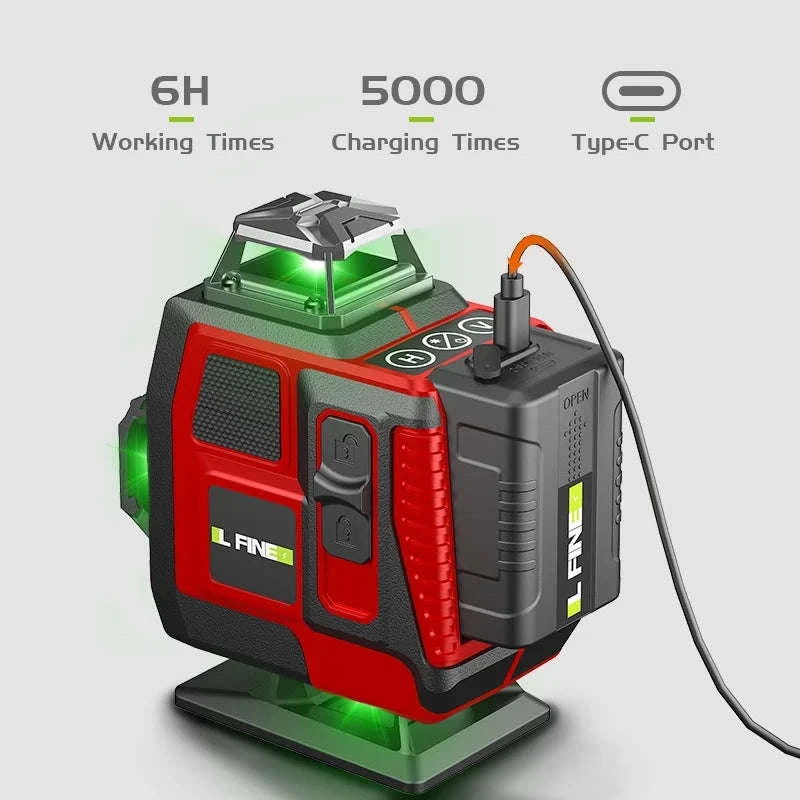 16-Line Green Laser Level with 1.2m Tripod-With Tripod / Poland