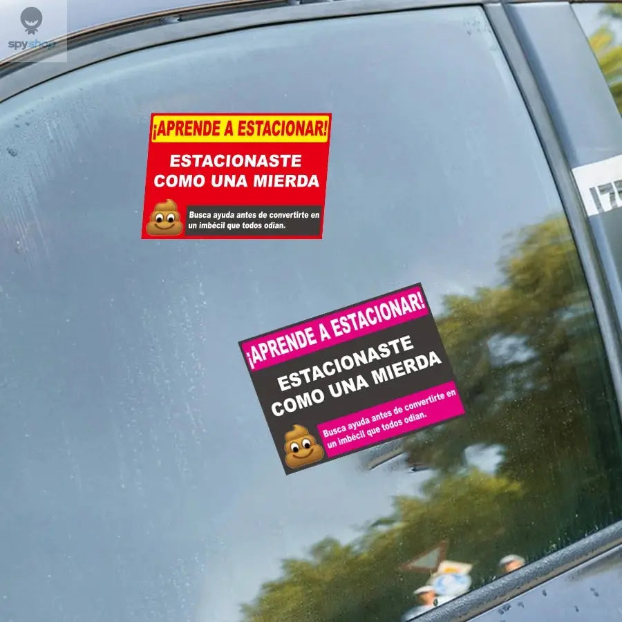 160 Pcs Funny Spanish Parking Warning Stickers , Humorous Car Reminder Labels , Self-Adhesive for Vehicles, Car Stickers Spy-shop.com