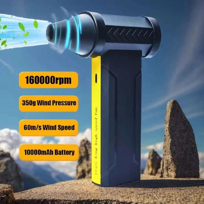 160000 RPM Brushless Turbo Jet Fan with 350g Thrust-black