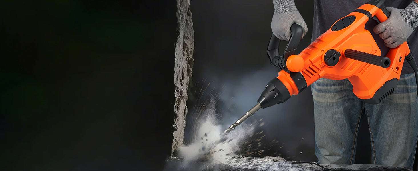 1600W SDS-Max Rotary Hammer Drill 25J Heavy-Duty Demolition Tool-44mm / United States