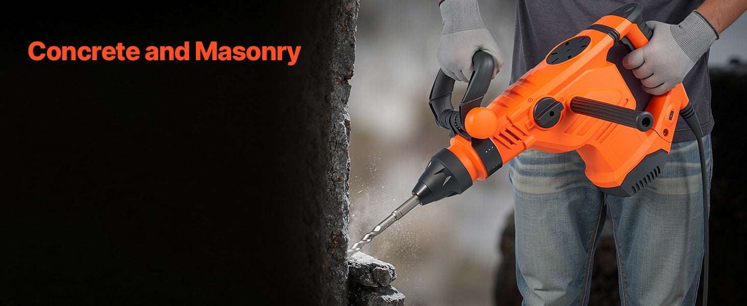 1600W SDS-Max Rotary Hammer Drill 25J Heavy-Duty Demolition Tool-44mm / United States