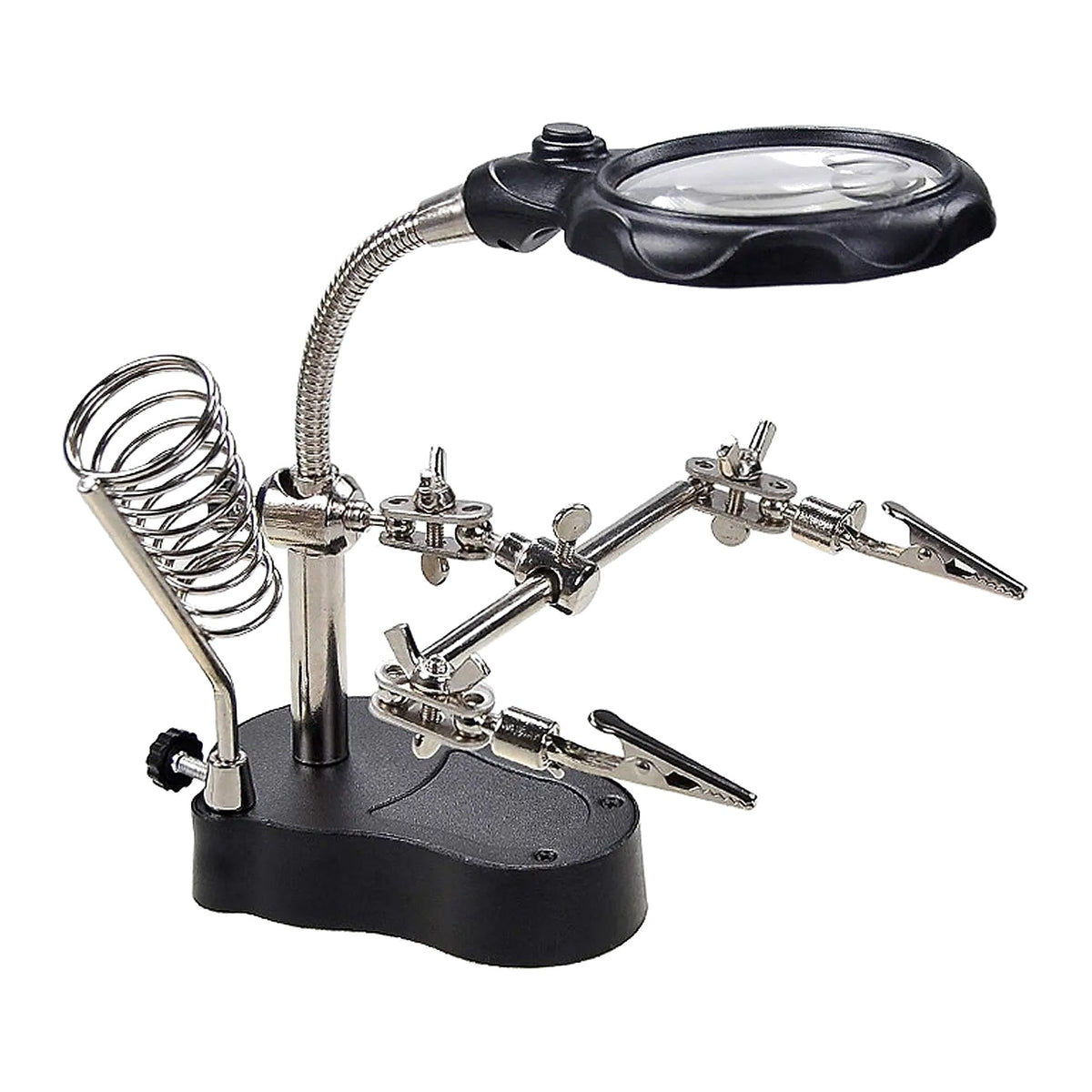 Helping Hands Soldering Stand with LED Magnifier