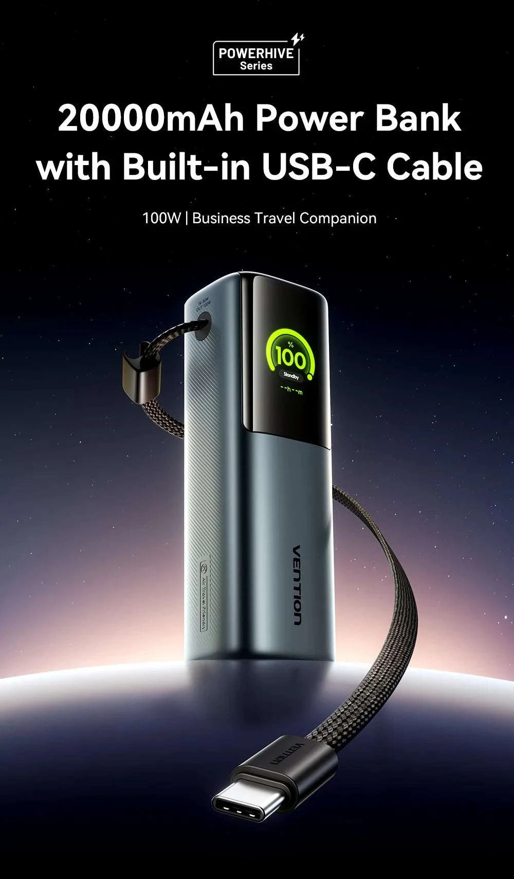 165W Power Bank 20000mAh Fast Charging Laptop & Phone Charger-165w Max Gray / 20000mAh