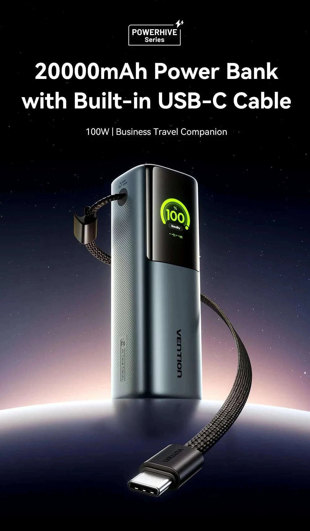 165W Power Bank 20000mAh Fast Charging Laptop & Phone Charger-165w Max Gray / 20000mAh
