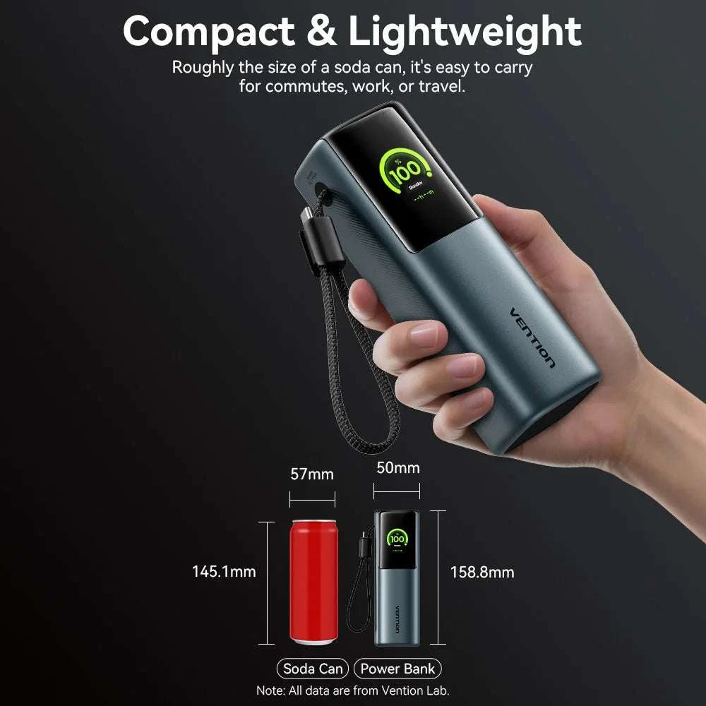 165W Power Bank 20000mAh Fast Charging Laptop & Phone Charger-165w Max Gray / 20000mAh