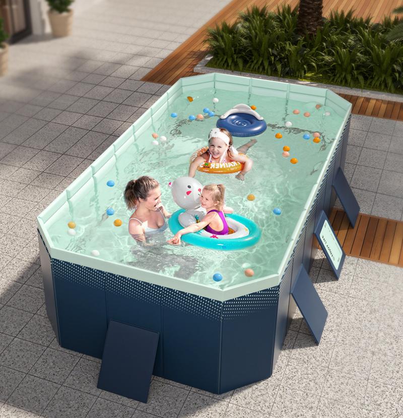 Foldable Outdoor Pool for Family Summer Water Fun
