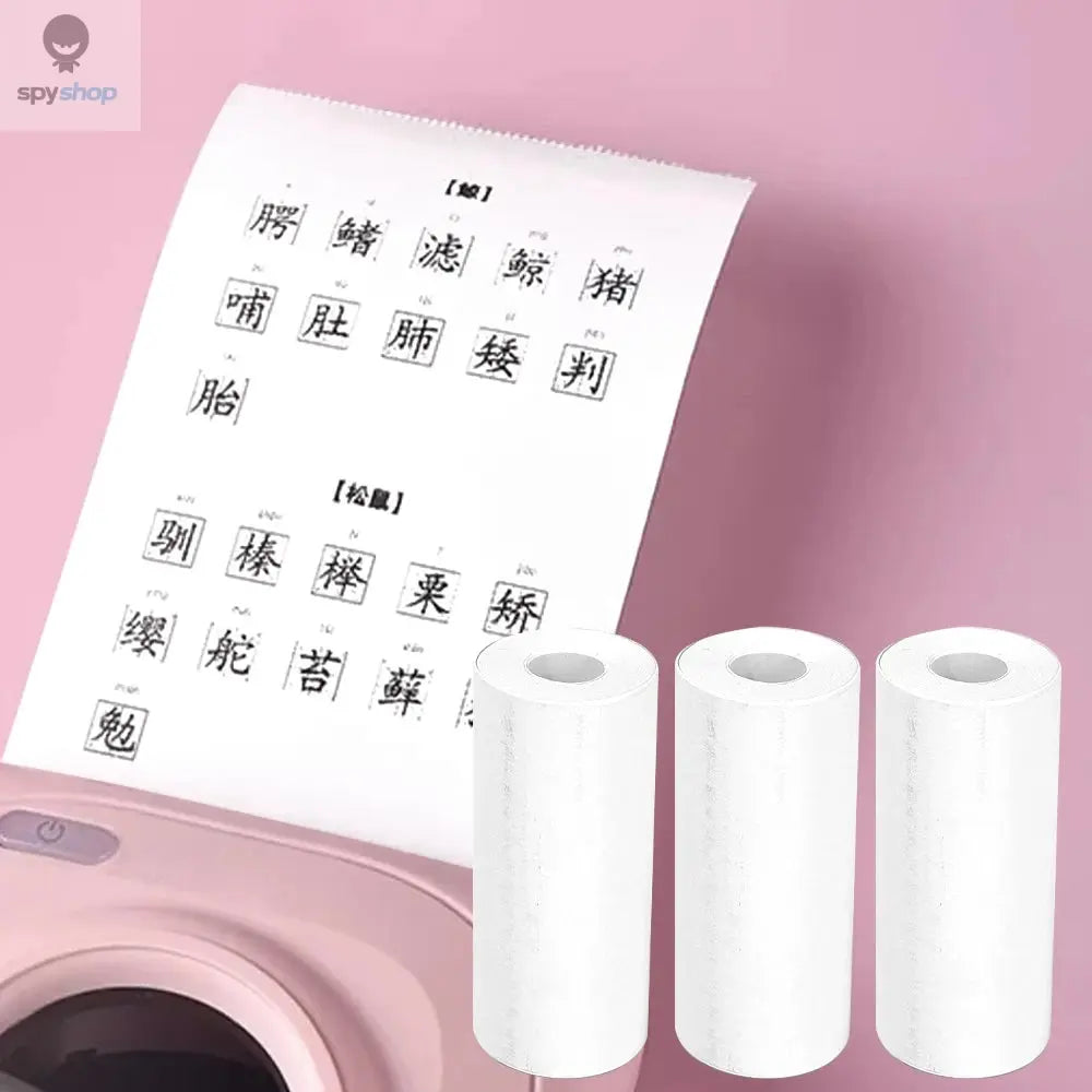16Rolls Thermal Printer Papers 57x25mm Self-adhesive Thermal Papers HD Color Label Printers for Inkless Mini Portable Printer Spy-shop.com