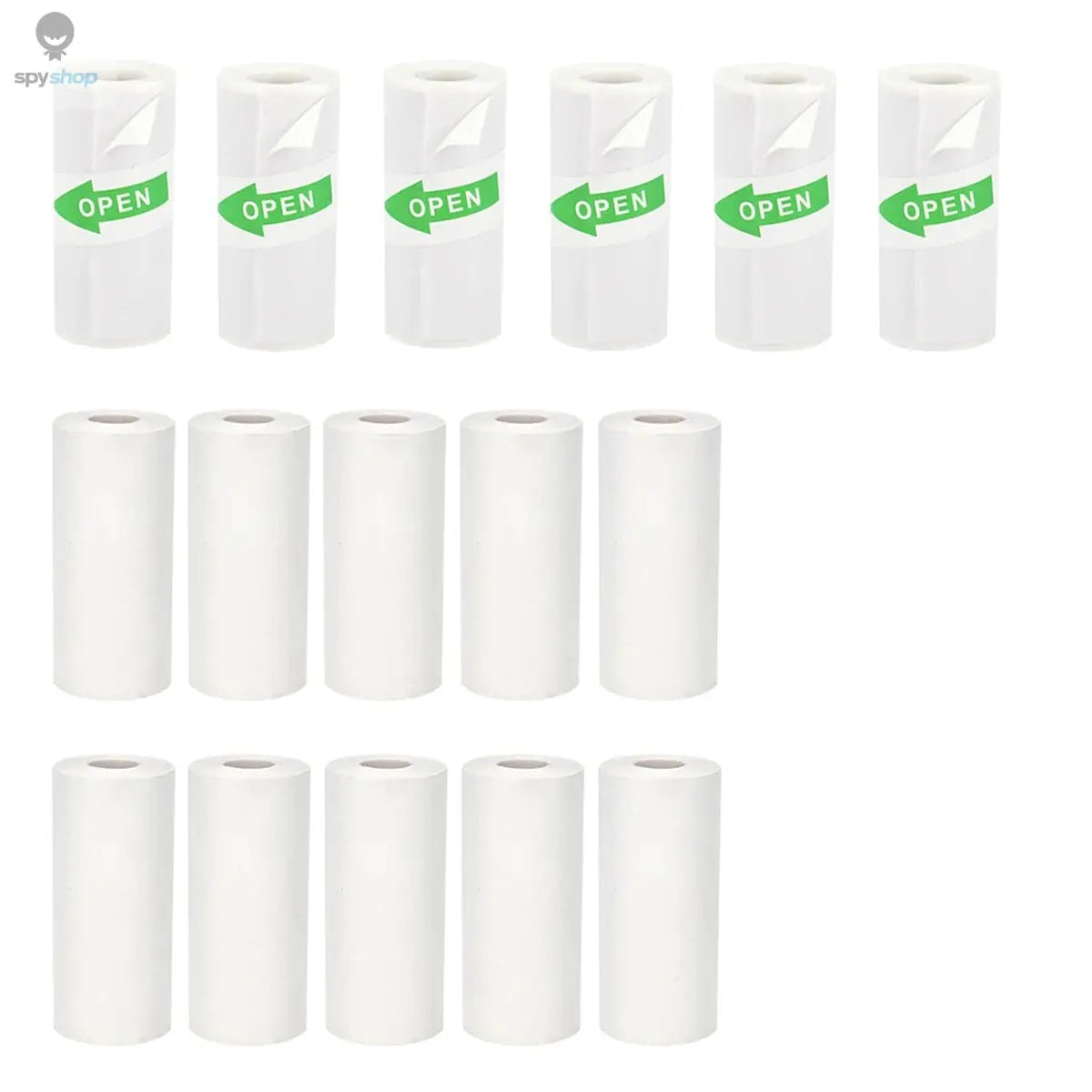 16Rolls Thermal Printer Papers 57x25mm Self-adhesive Thermal Papers HD Color Label Printers for Inkless Mini Portable Printer Spy-shop.com