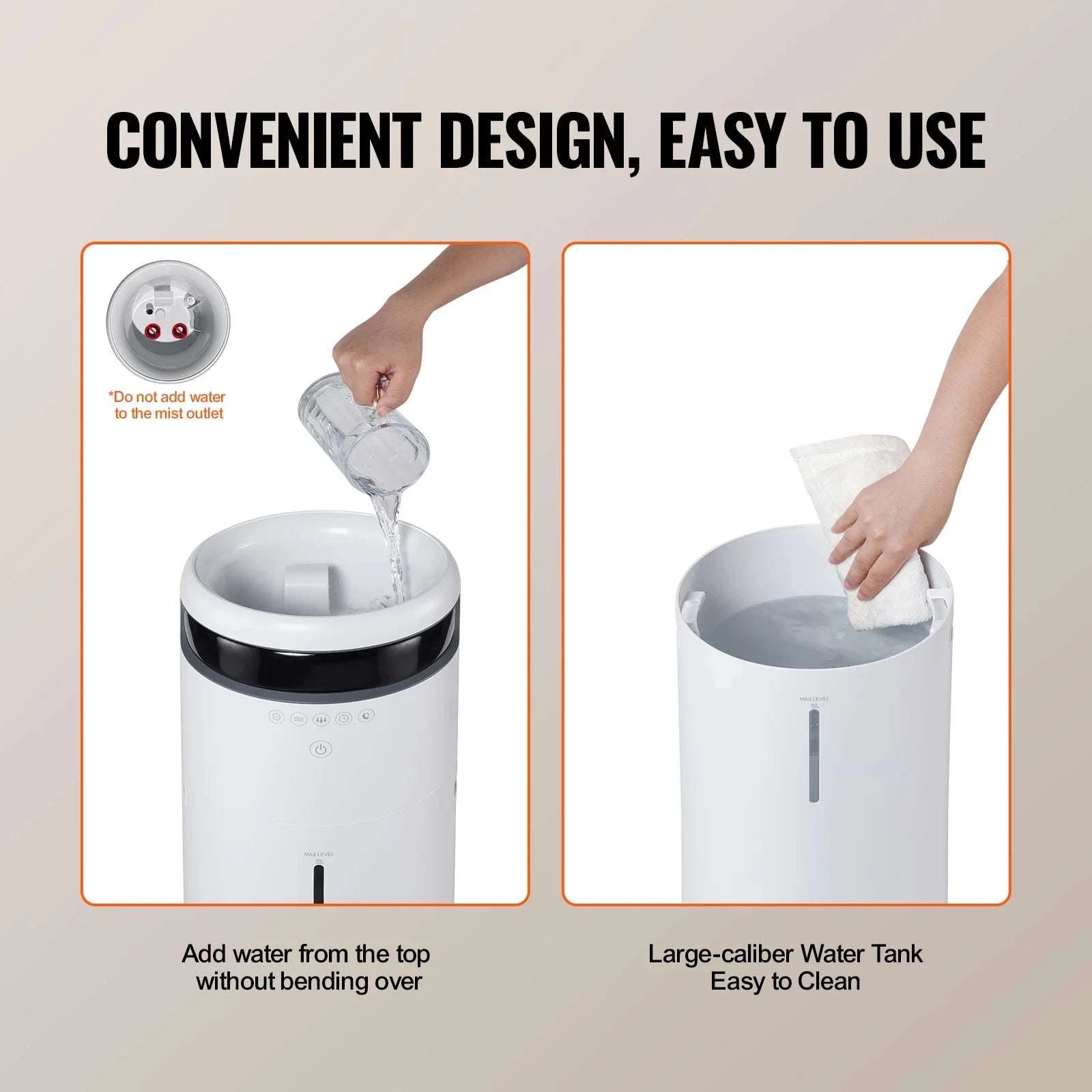 16L Large Capacity Ultrasonic Humidifier for Home & Commercial Use-1000ml per hour / United States