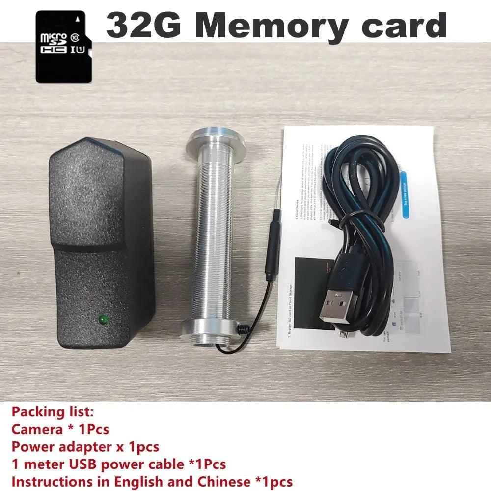16mm Aperture Wifi Door Camera New V380 Wide - angle Infrared Night Vision Cat Eye Anti - theft Door Peephole Camera Video Recording - Spy - shop.com