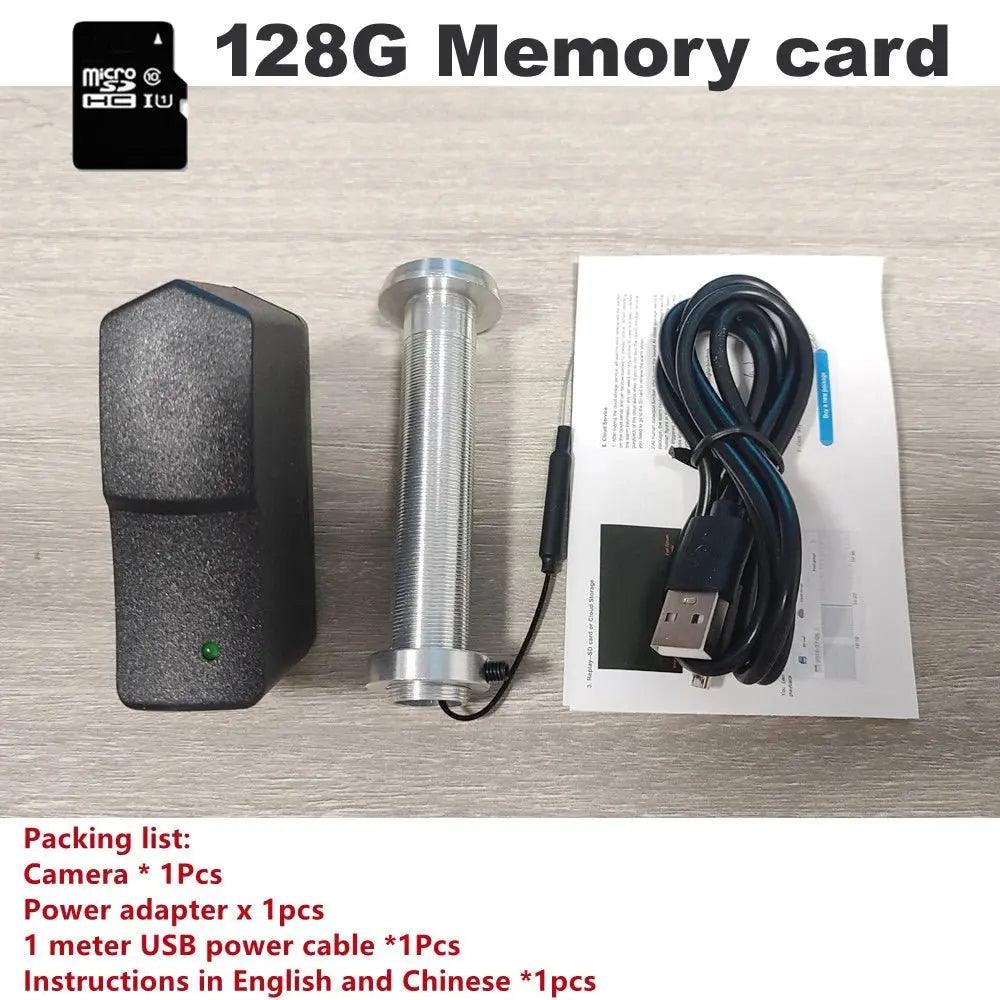 16mm Aperture Wifi Door Camera New V380 Wide - angle Infrared Night Vision Cat Eye Anti - theft Door Peephole Camera Video Recording - Spy - shop.com