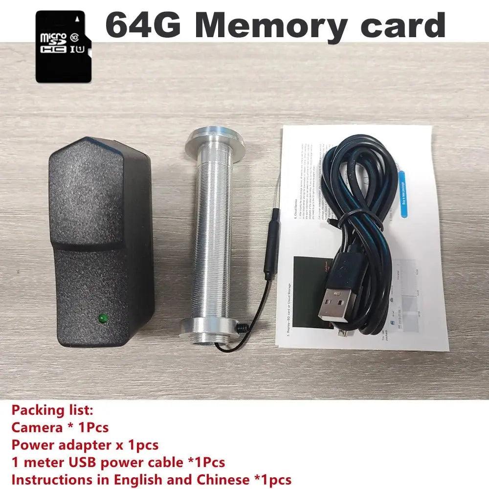 16mm Aperture Wifi Door Camera New V380 Wide - angle Infrared Night Vision Cat Eye Anti - theft Door Peephole Camera Video Recording - Spy - shop.com