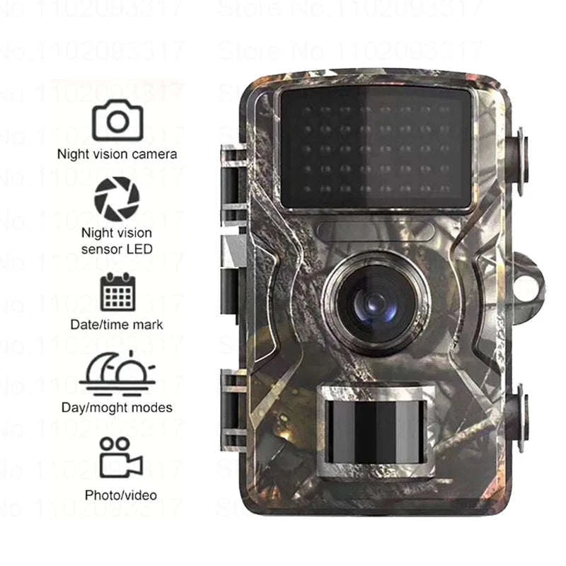 16MP 1080P Infrared Trail Camera for Wildlife Monitoring-NO Card / China Mainland