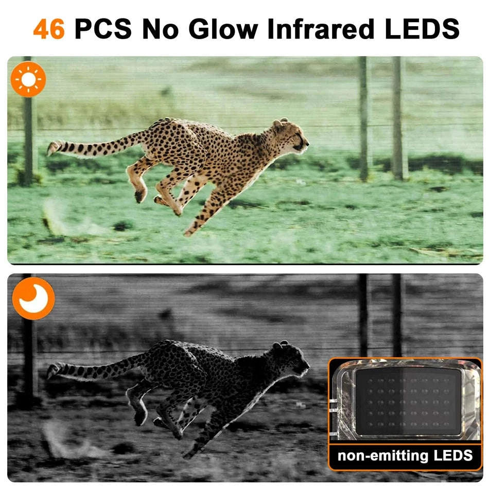 16MP 1080P Trail Camera with 940nm Night Vision and 32G Storage-NO Card / China Mainland