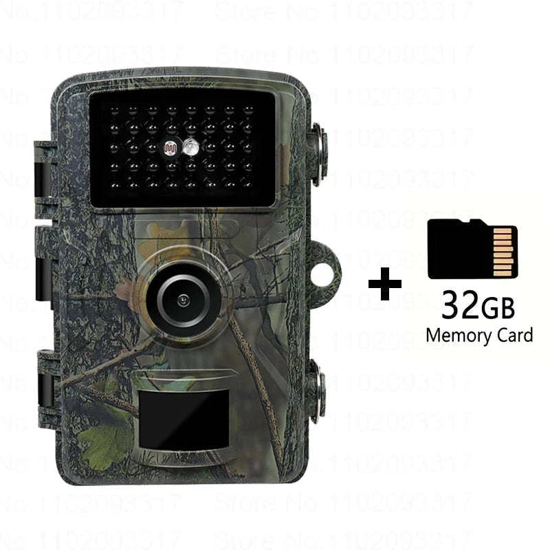 16MP 1080P Trail Camera with 940nm Night Vision and 32G Storage-NO Card / China Mainland