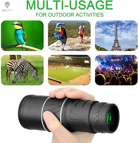 16x52 Monocular Telescope High-Power Dual Focus Optical Zoom Scope High Magnification Long Range Night Spyglass Telescope