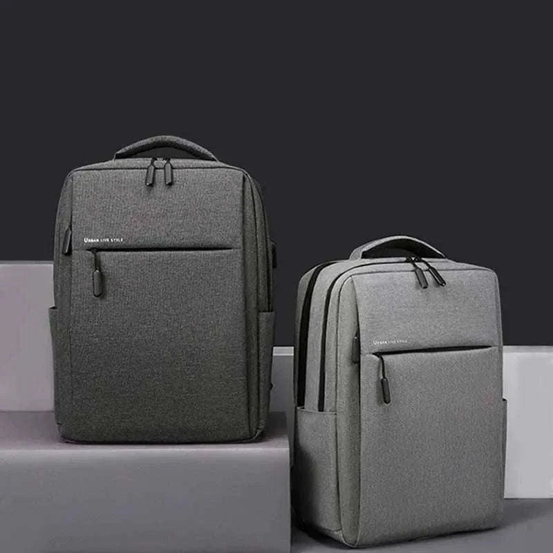 17.3 Inch Laptop Backpack with Waterproof Storage-Light Gray / 17.3