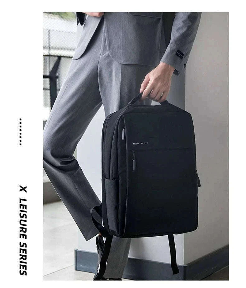 17.3 Inch Laptop Backpack with Waterproof Storage-Light Gray / 17.3
