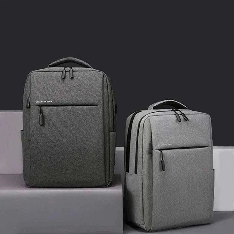 17.3 Inch Laptop Backpack with Waterproof Storage-Light Gray / 17.3